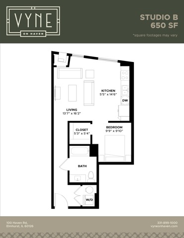 Final - Vyne On Haven - Floor Plans - STUDIO B - TYPE B