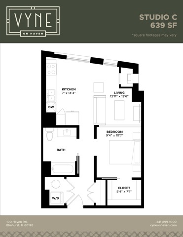 Final - Vyne On Haven - Floor Plans - STUDIO C - ADAPTABLE