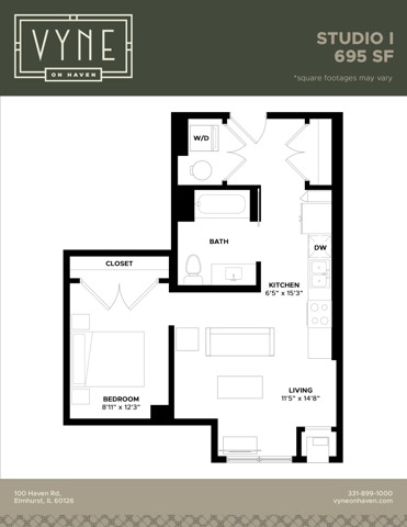 Final - Vyne On Haven - Floor Plans - STUDIO I - ADAPTABLE