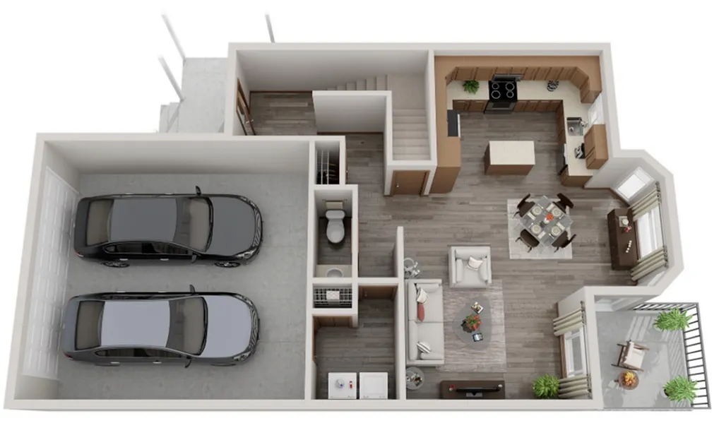 Cascade Townhome Floor 1