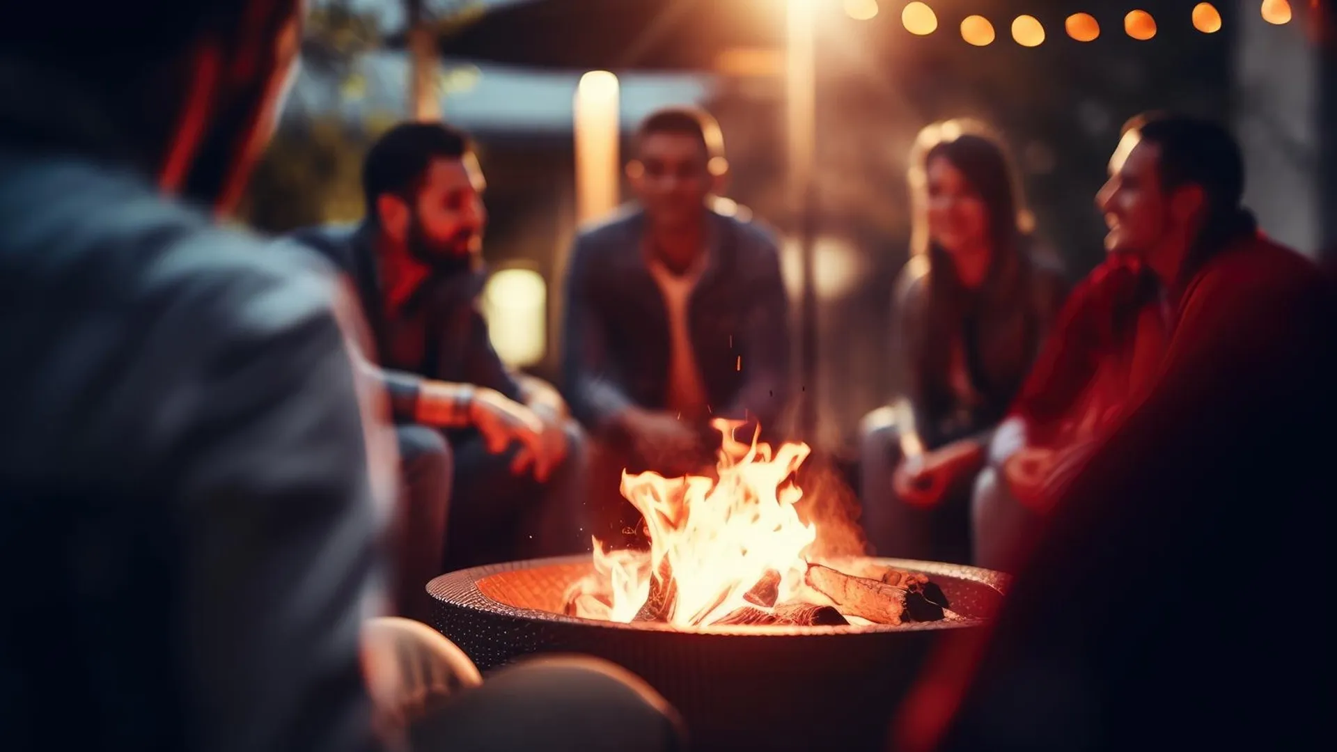 Fire pit stock image