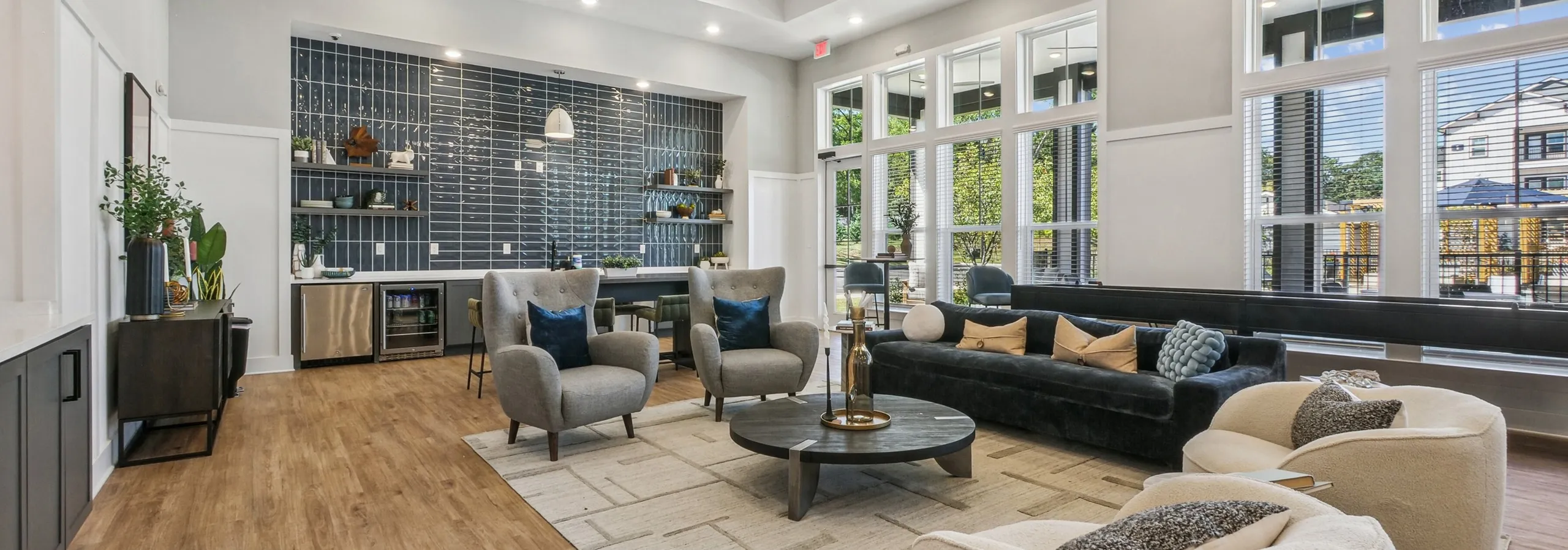 Advenir at Mallory Lake furnished clubroom