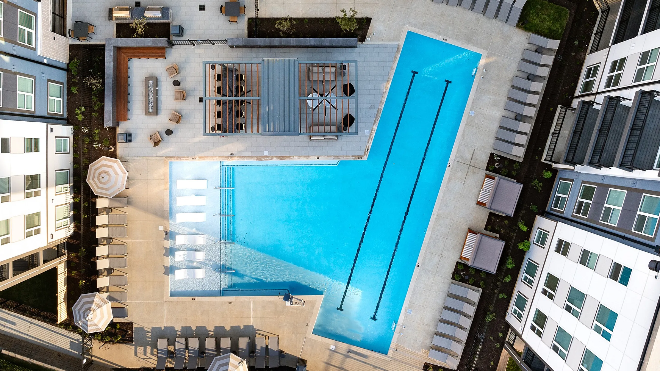 The Hickory pool drone