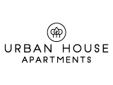 Urban House Apartments logo featuring a modern, minimalist design with a stylish emblem.
