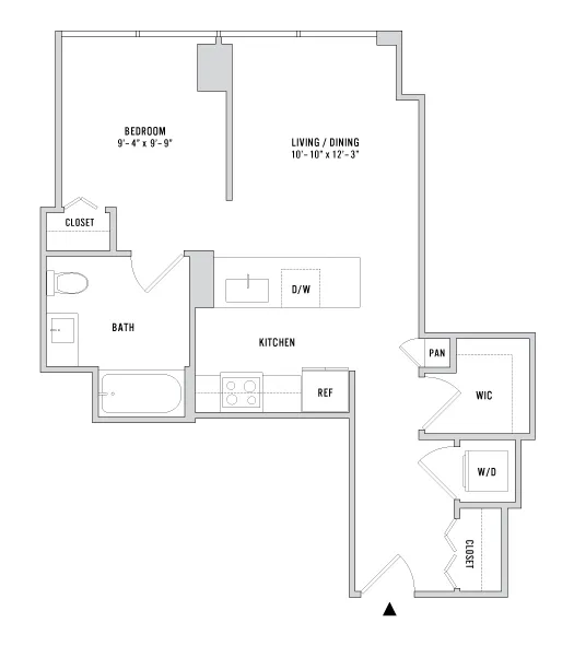 Convertible 01.1 - 642 Sq. Ft. - Floors 5-25