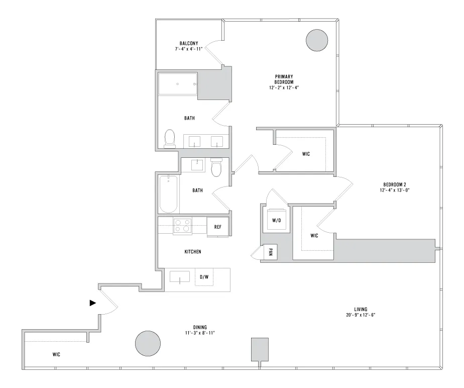 Two Bedroom B-04.2 - 1443 Sq. Ft. - 04L2