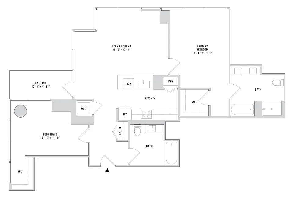 Two Bedroom B-10 - 1260 Sq. Ft. - 10L2