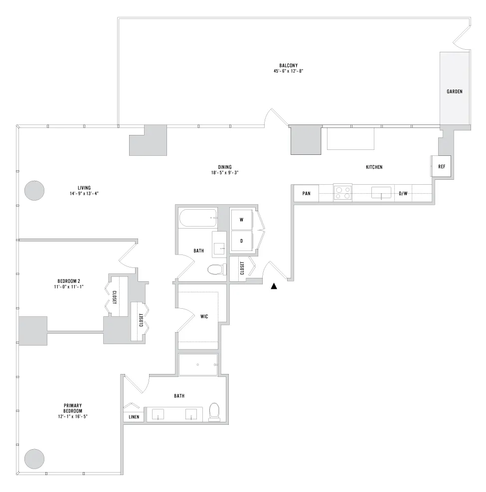 Two Bedroom B-05.1 - 1469 Sq. Ft. - L45