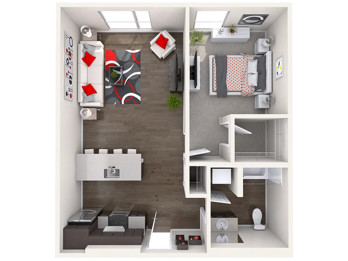 B2 - 1 Bed/1 Bath