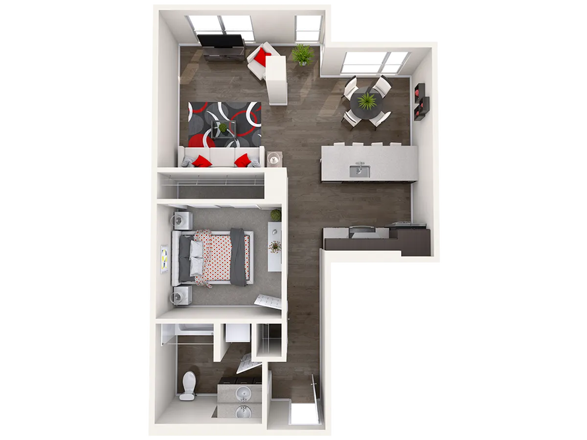 B4 - 1 Bed/1 Bath