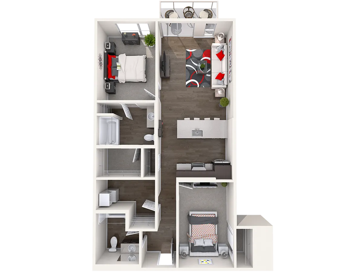 C3 - 2 Bed/2 Bath