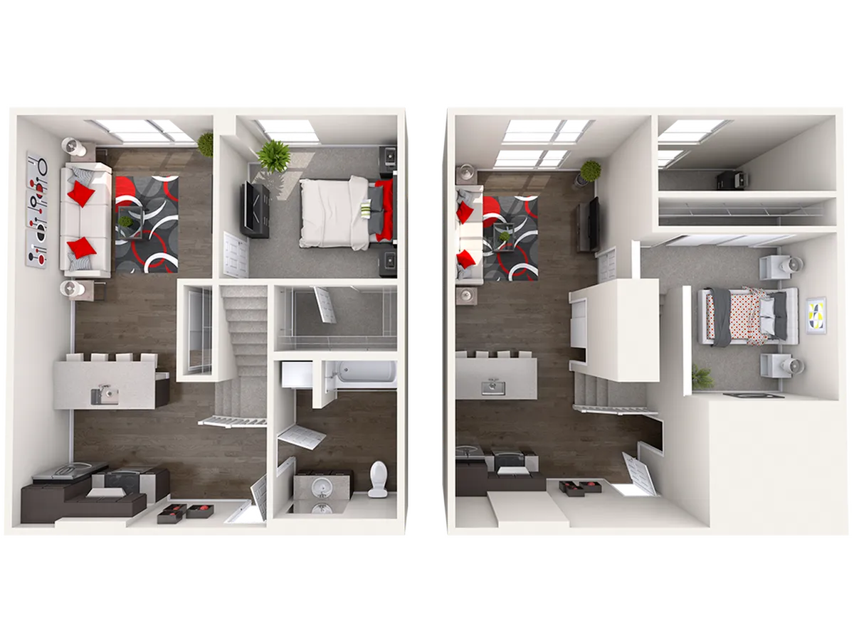 B2 Loft - 2 Bed/2 Bath