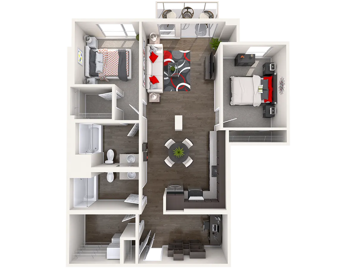 C6 - 2 Bed/2 Bath