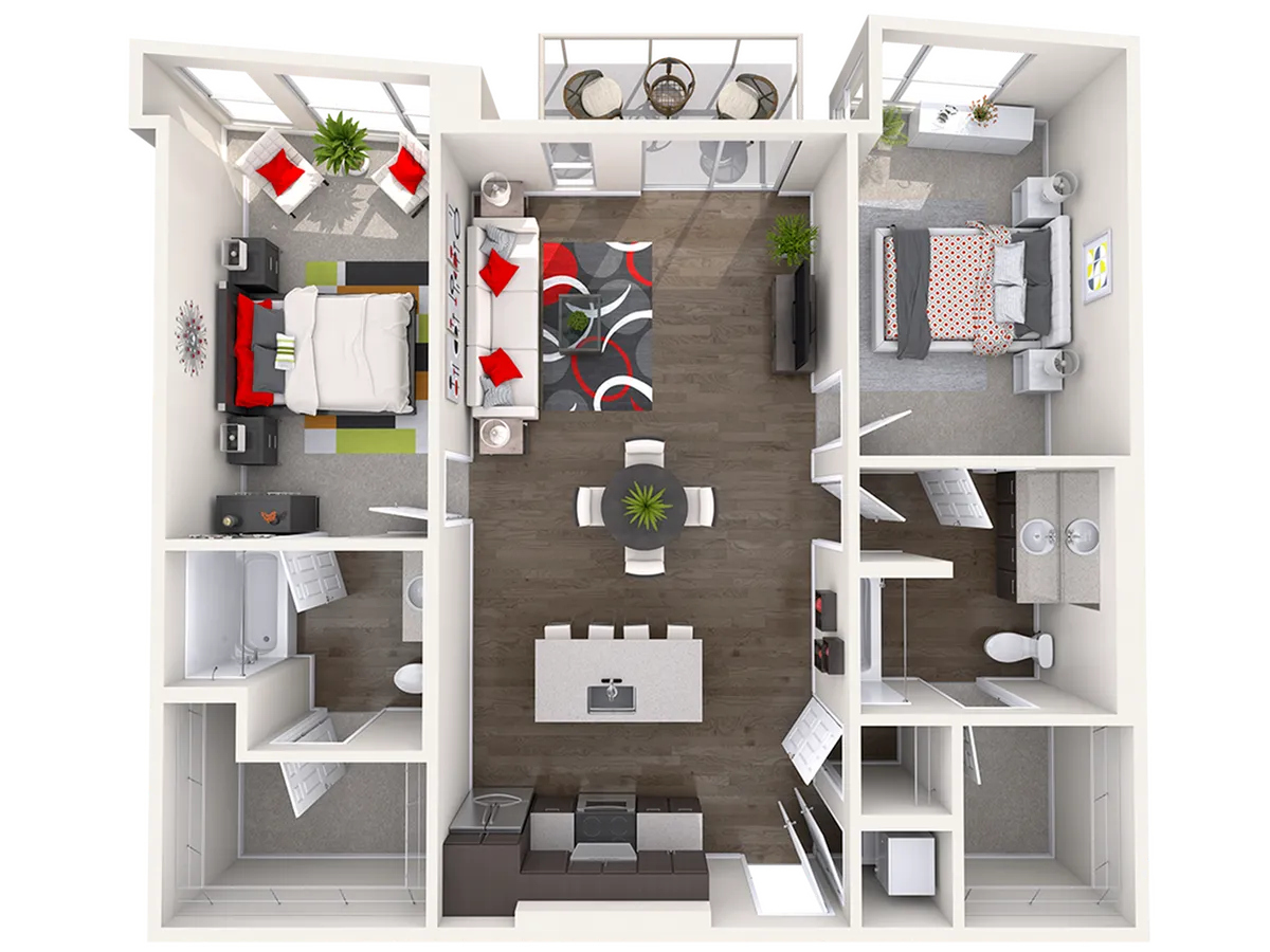 C2 - 2 Bed/2 Bath