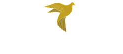 Elegant logo of The Residences at La Colombe d'Or, featuring a golden dove in flight.