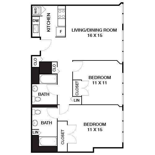 Highline 2 Bed Apartment Locust on the Park
