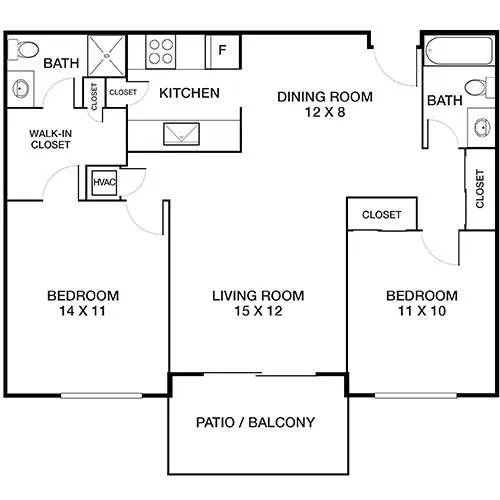Villas of Pasadena - Gardenia Premier Floor Plan