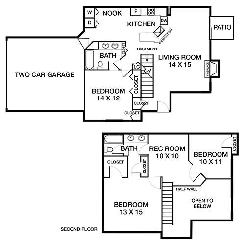 Township - Willow Townhome Floor Plan