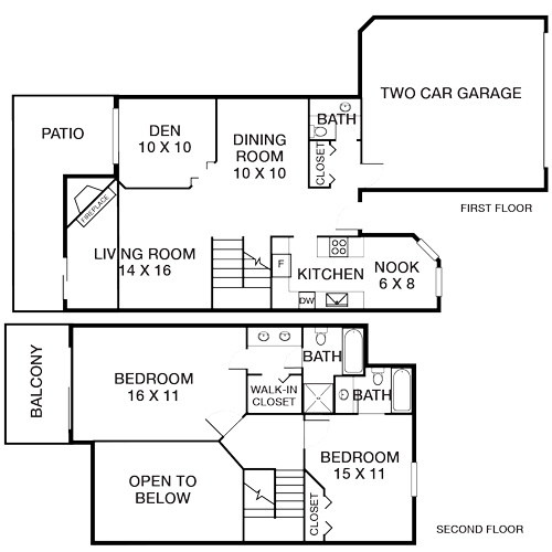 Spruce Townhome Floorplan