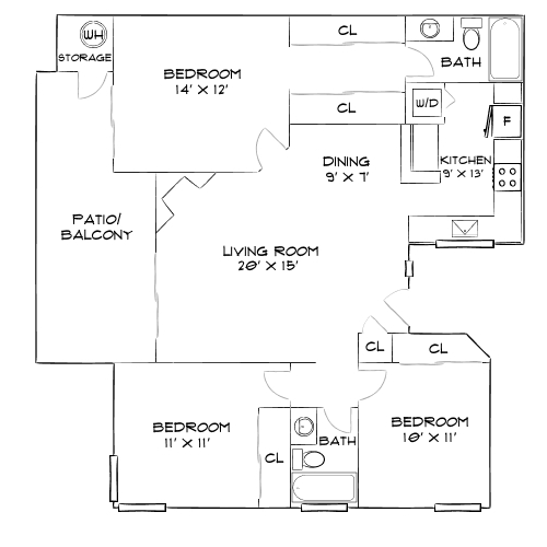 Design 3A Premier 2 floor plan
