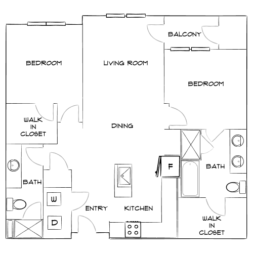 Design 2B20 floor plan