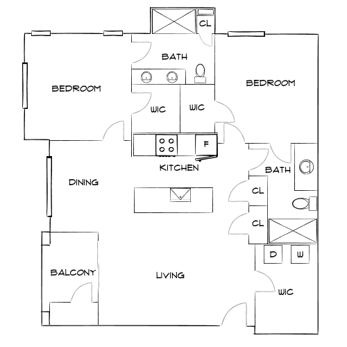 Design 2A floor plan