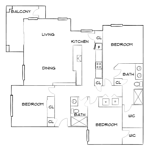 Design 3A floor plan