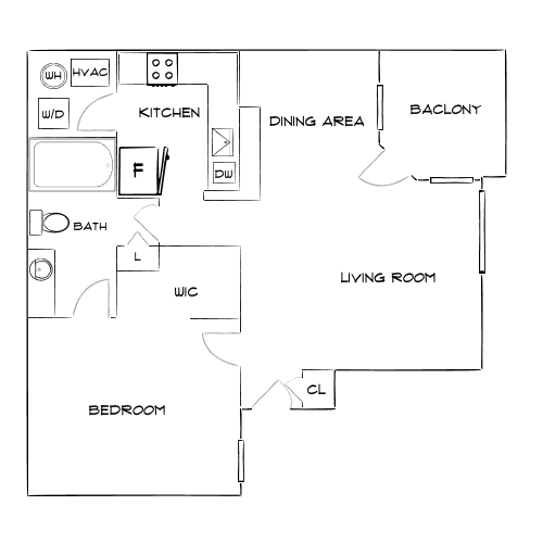 Design 1B Premier floor plan