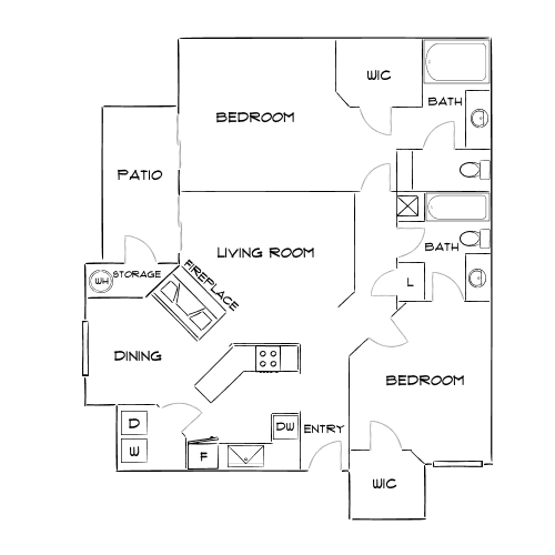 Design 2B Premier 2 floor plan