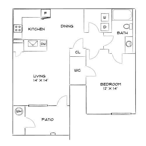 Design 1C floor plan