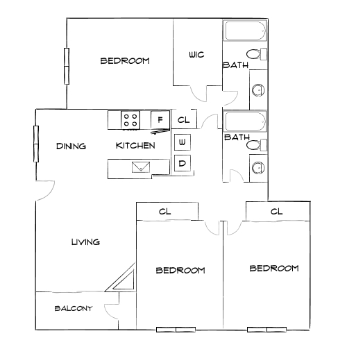 Design 3A floor plan