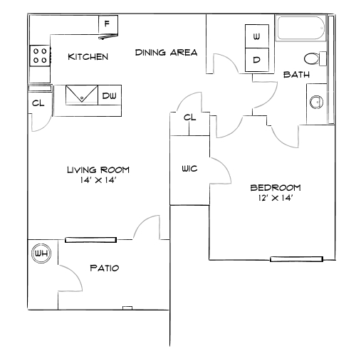 Design 1C floor plan