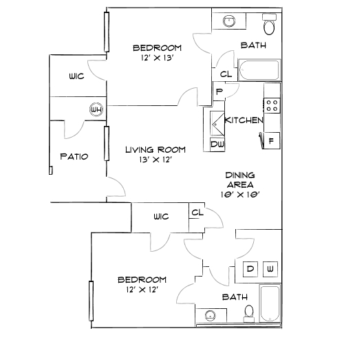 Design 2A floor plan