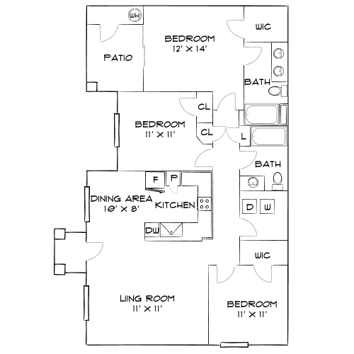 Design 3A floor plan