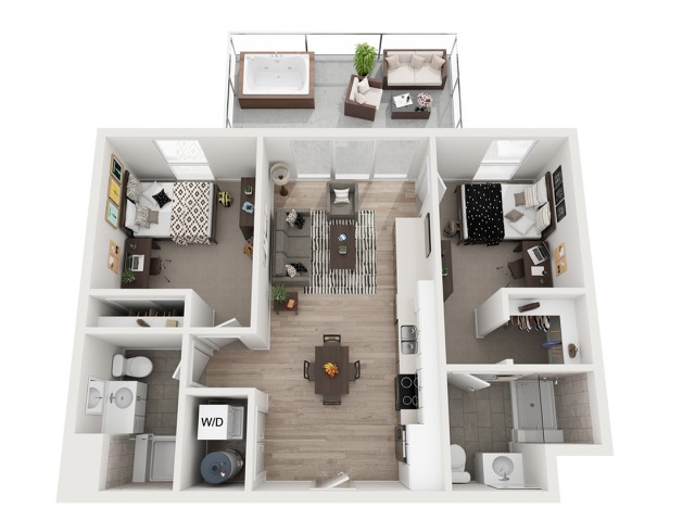 2 Bedroom 2 Bathroom