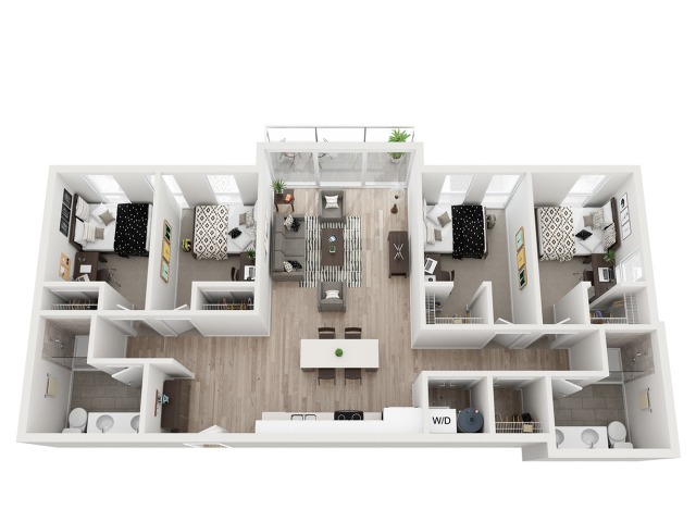 4 Bedroom Floor Plan