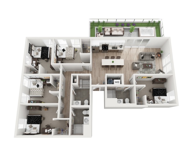 5 Bedroom Floor Plan