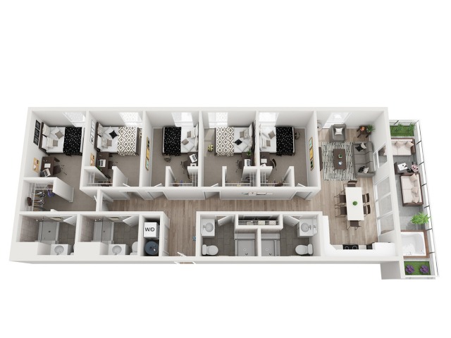 5 Bedroom Floor Plan
