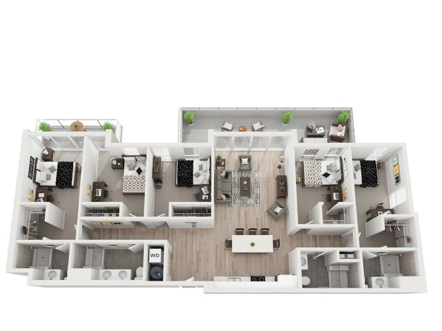 5 Bedroom Floor Plan
