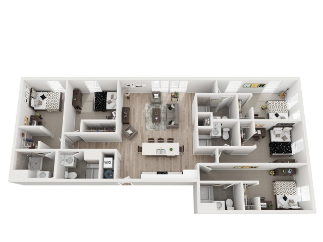 5 Bedroom Floor Plan