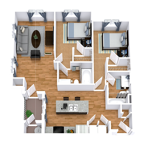 2 Bed 2 Bath - B8