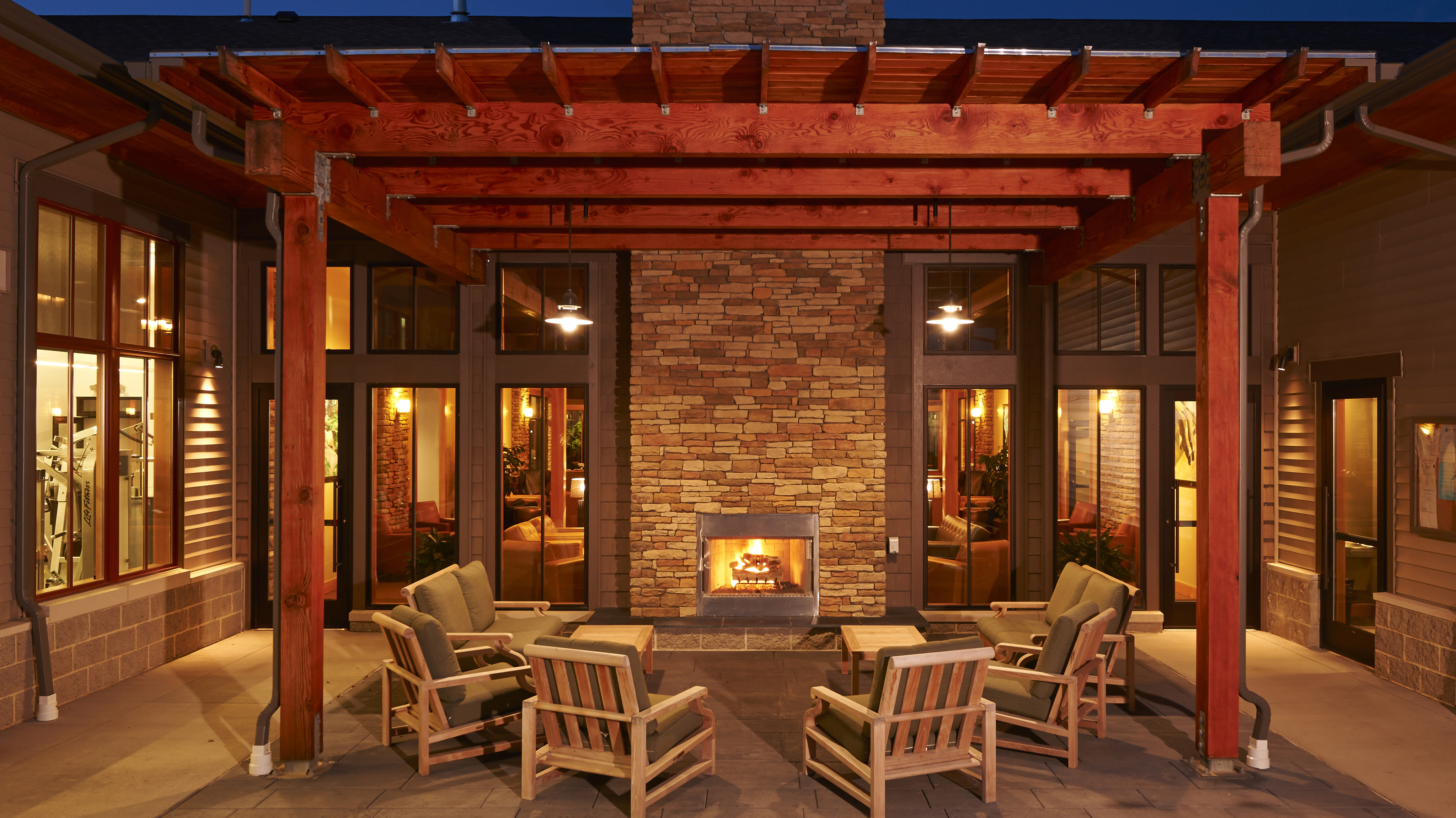 Image of Open-Air Fireside Lounge for The Heights at State College