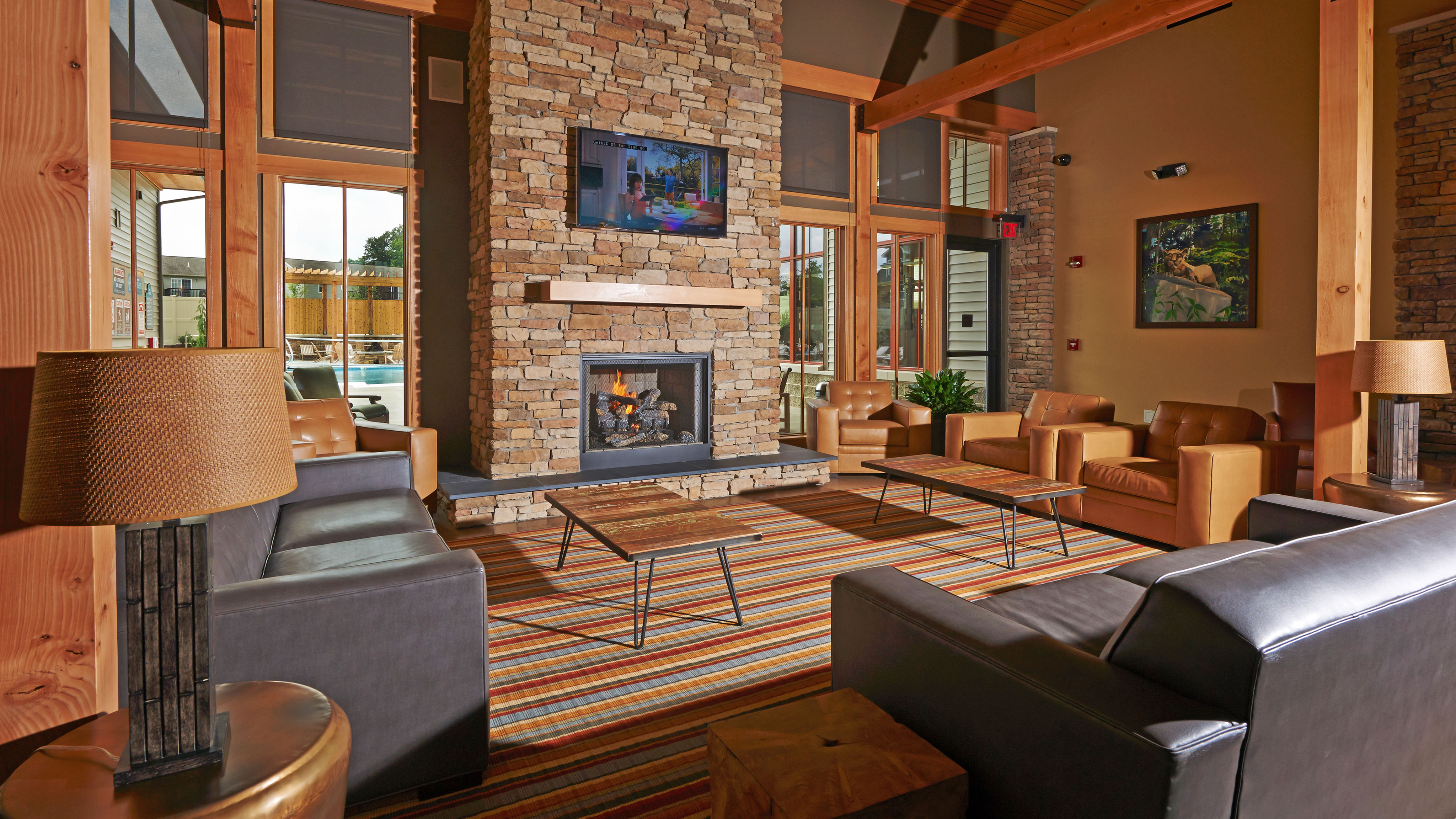 Image of Large screen TVs Throughout Clubhouse for The Heights at State College
