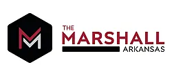 Modern logo for The Marshall in Arkansas, featuring a bold M design.
