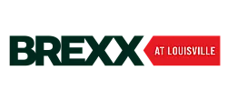 BREXX logo with bold lettering, highlighting the vibrant Louisville location.