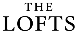 Modern logo for The Lofts featuring elegant, bold typography.