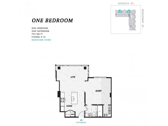 One Bedroom at Seven at Broadway