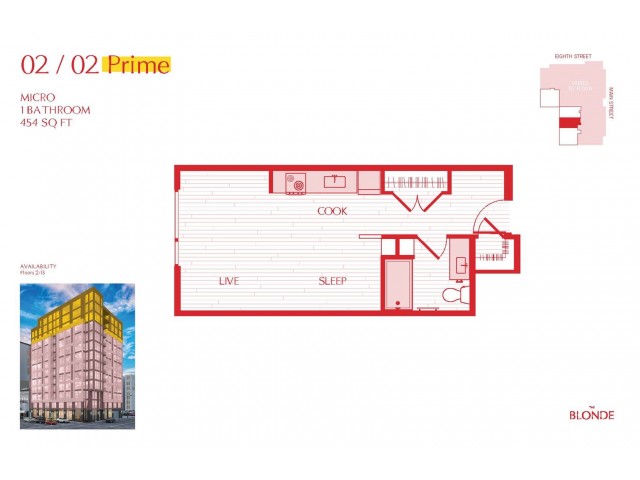 02 Floor Plan at The Blonde