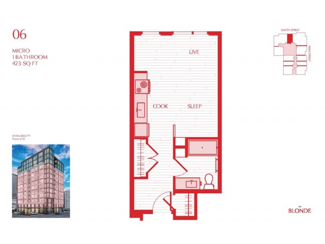 06 Floor Plan at The Blonde