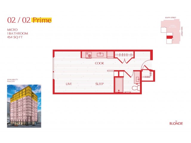 02 Prime Floor Plan at The Blonde